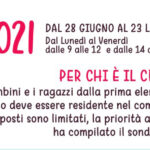 Iscrizione CRE 2021